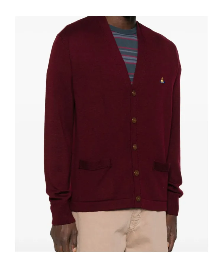 Orb Intarsia-Knit Cardigan