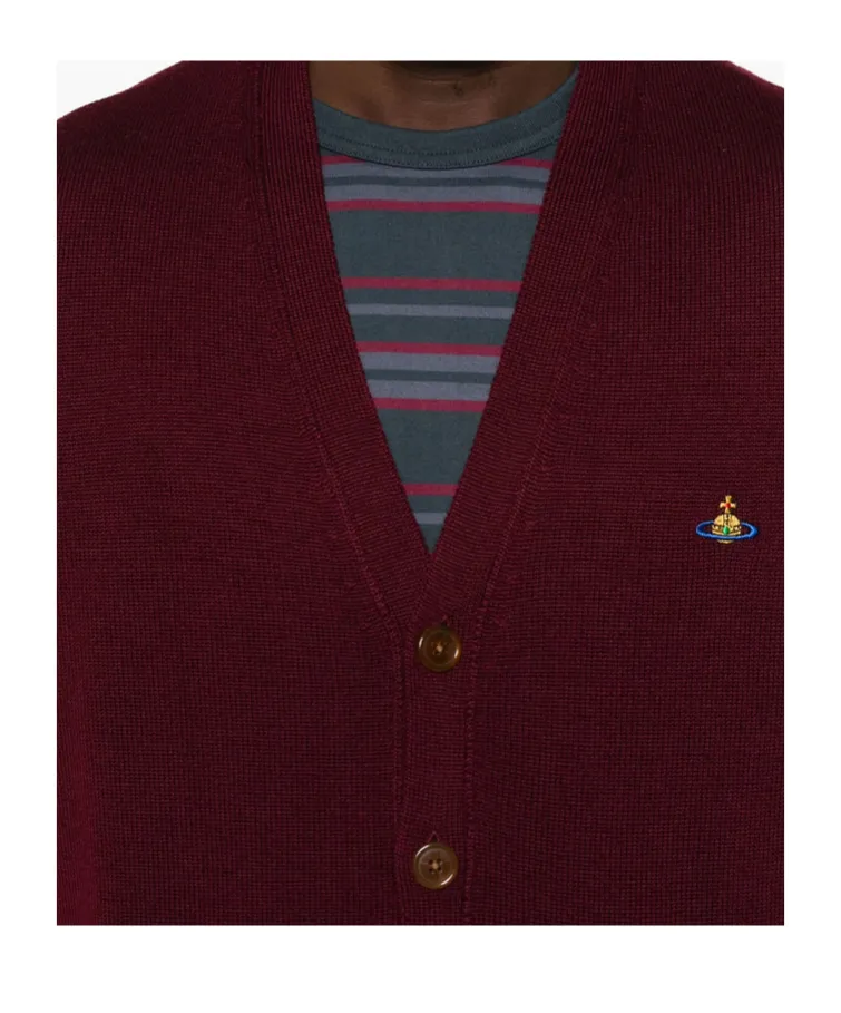 Orb Intarsia-Knit Cardigan