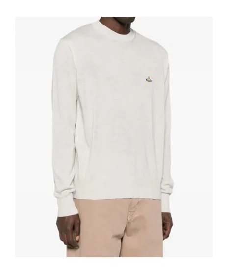 Orb-Embellished Crew-Neck Sweater