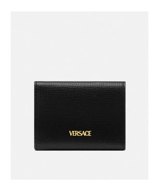 Medusa-Plaque Tri-Fold Wallet