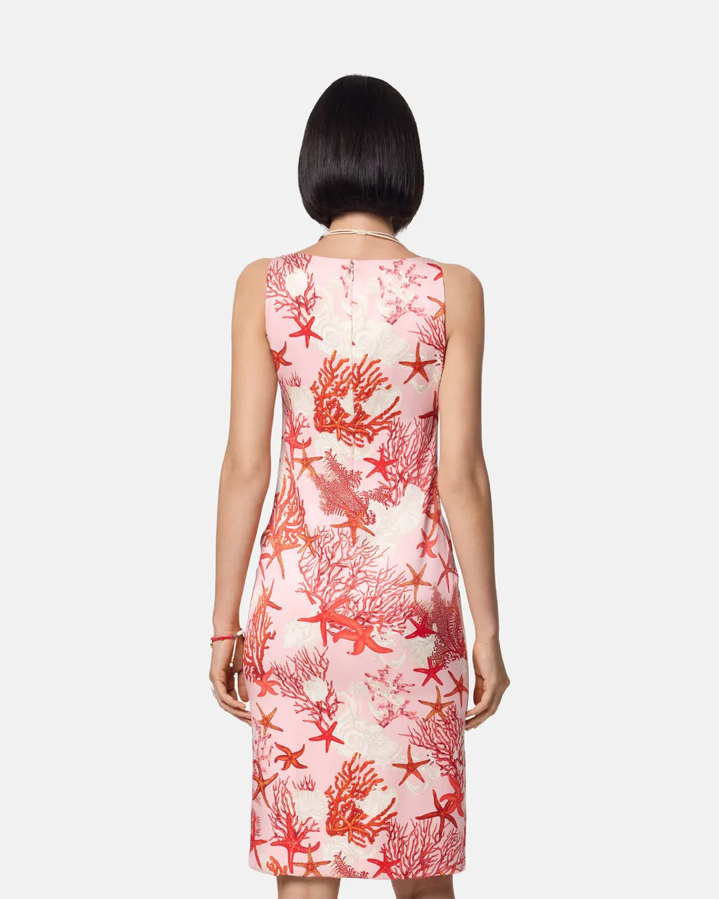 Barocco Sea Printed Sleeveless Slip Mini Dress