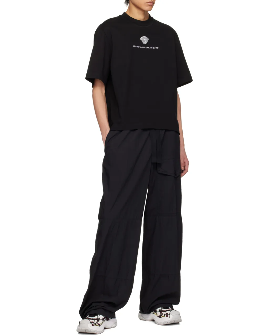 Medusa Milano Embroidered Crewneck T-Shirt