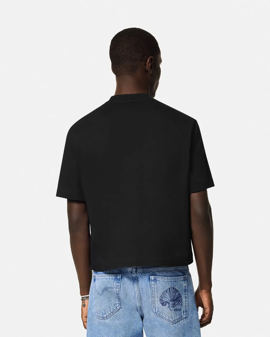 Medusa Milano Embroidered Crewneck T-Shirt