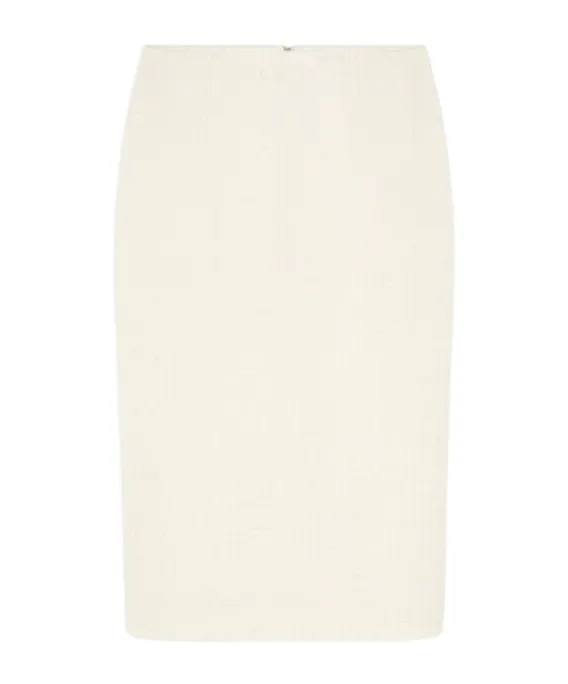 Mid Length Slim Cut Skirt
