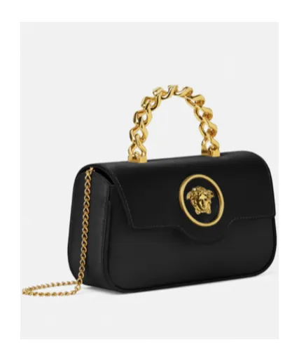 La Medusa Chain-Linked Foldover Shoulder Bag