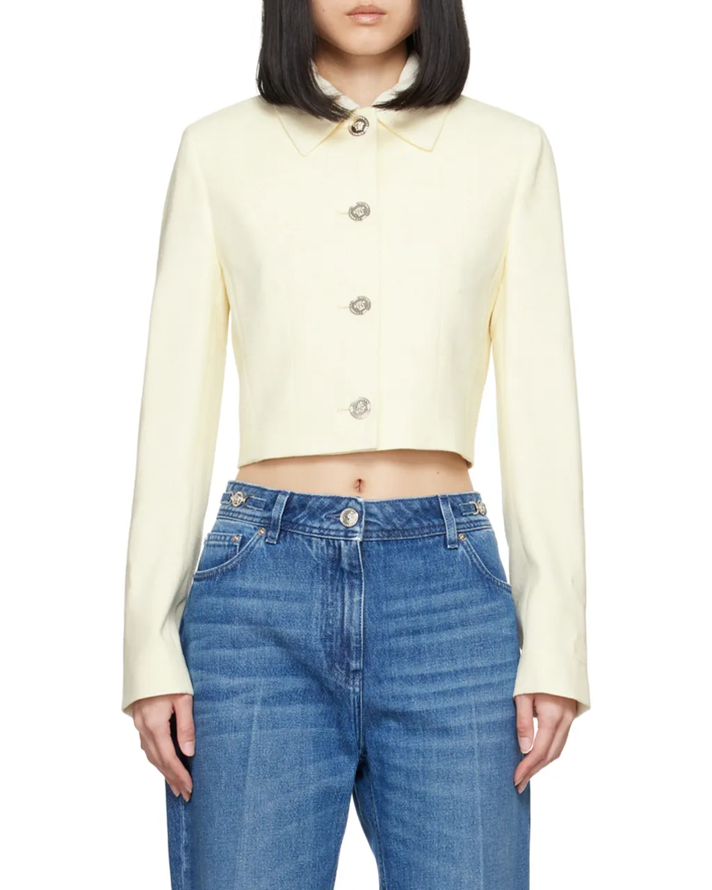 Medusa Head Cropped Jacket