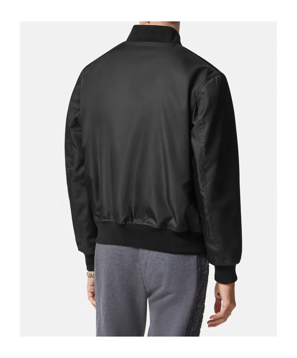 Reversible Zipped Bomber Jacket