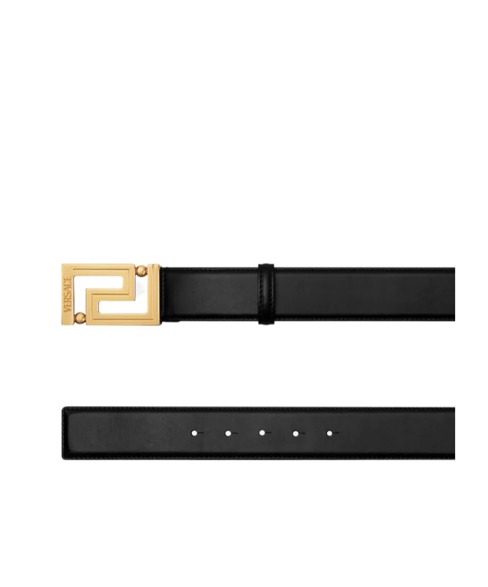 Greca Logo Engraved Belt