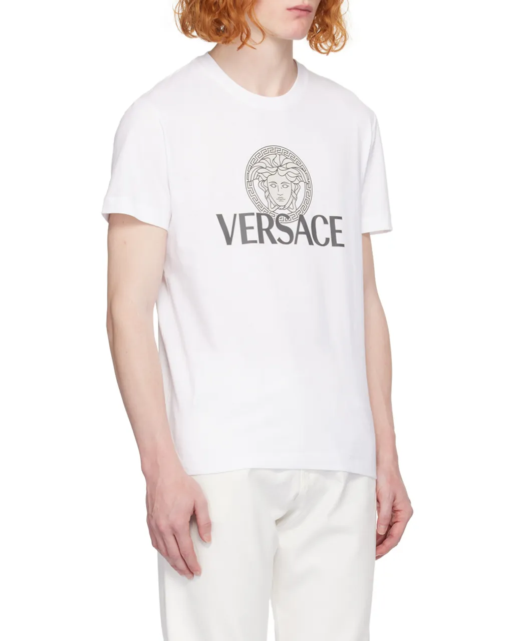 Medusa Head-Printed Crewneck T-Shirt