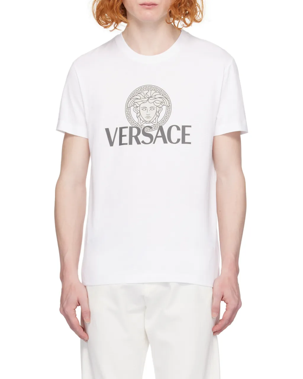 Medusa Head-Printed Crewneck T-Shirt