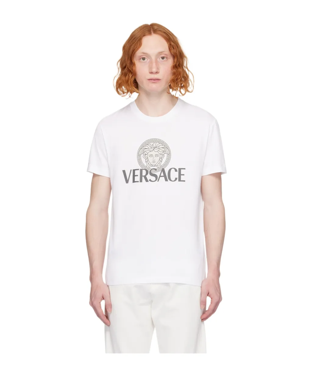 Medusa Head-Printed Crewneck T-Shirt