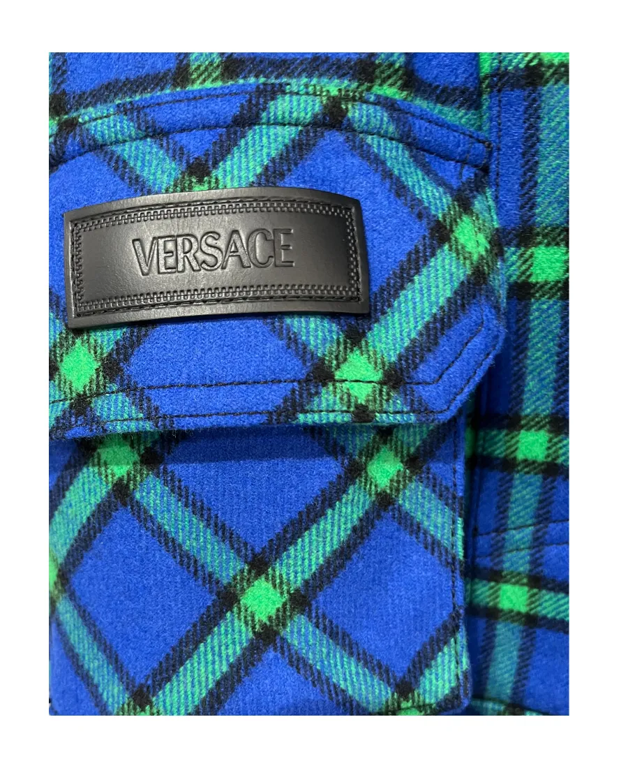 Checkered Lapel Casual Jacket