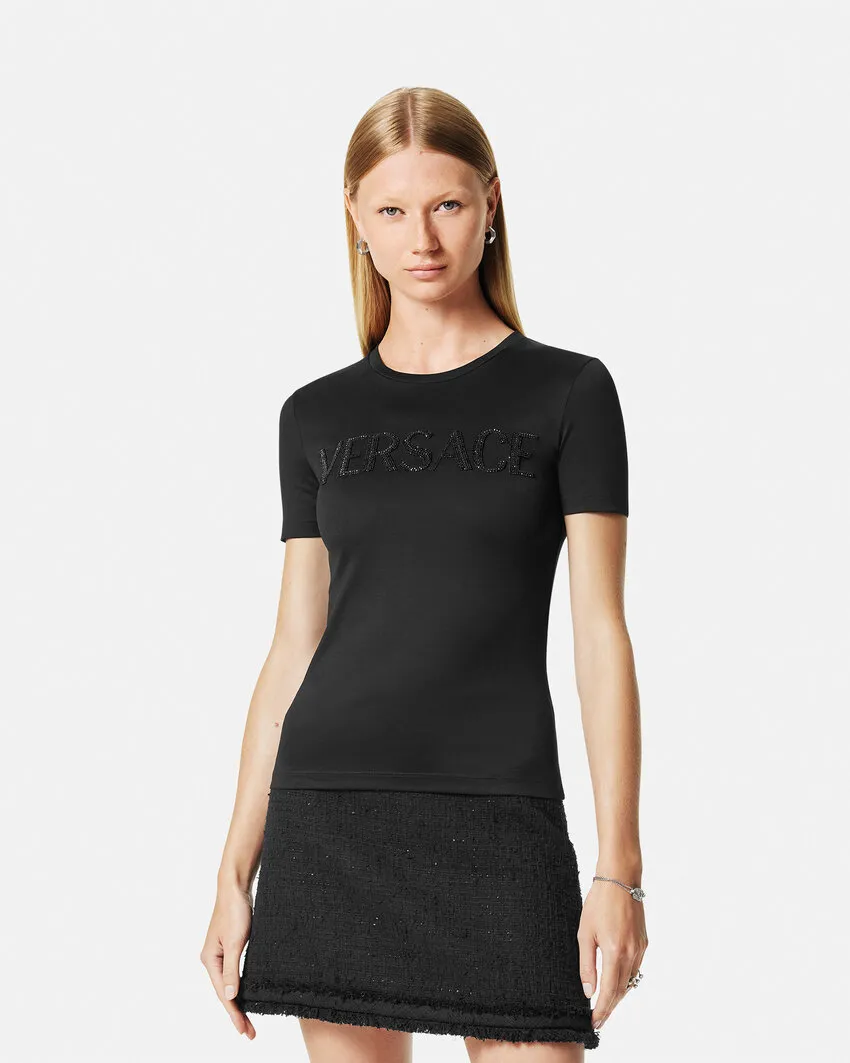 Logo Embellished Crewneck T-Shirt