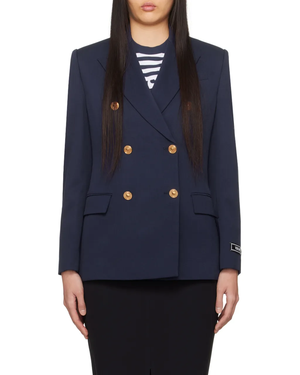 Medusa Head-Buttons Tailored Blazer