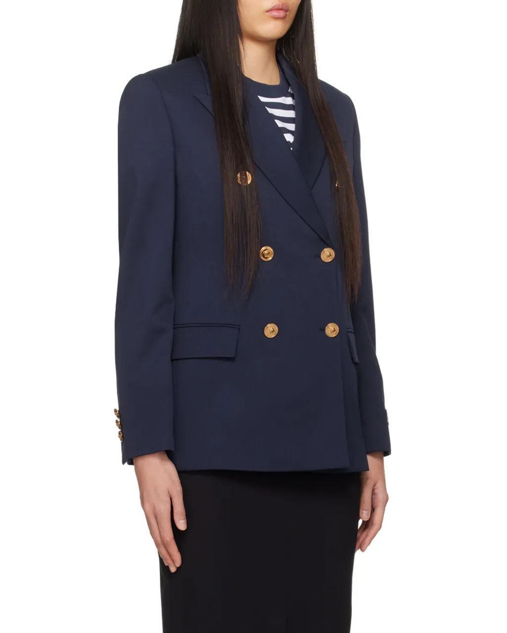 Medusa Head-Buttons Tailored Blazer