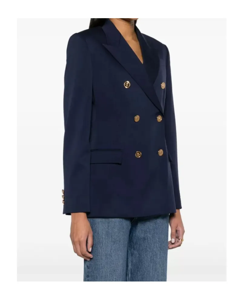 Medusa Head-Buttons Tailored Blazer