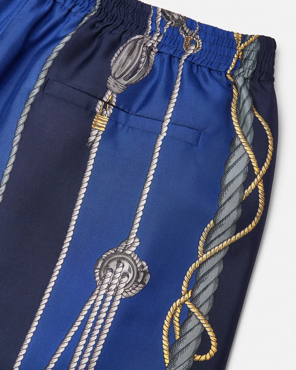 Nautical Print Knee-Length Shorts