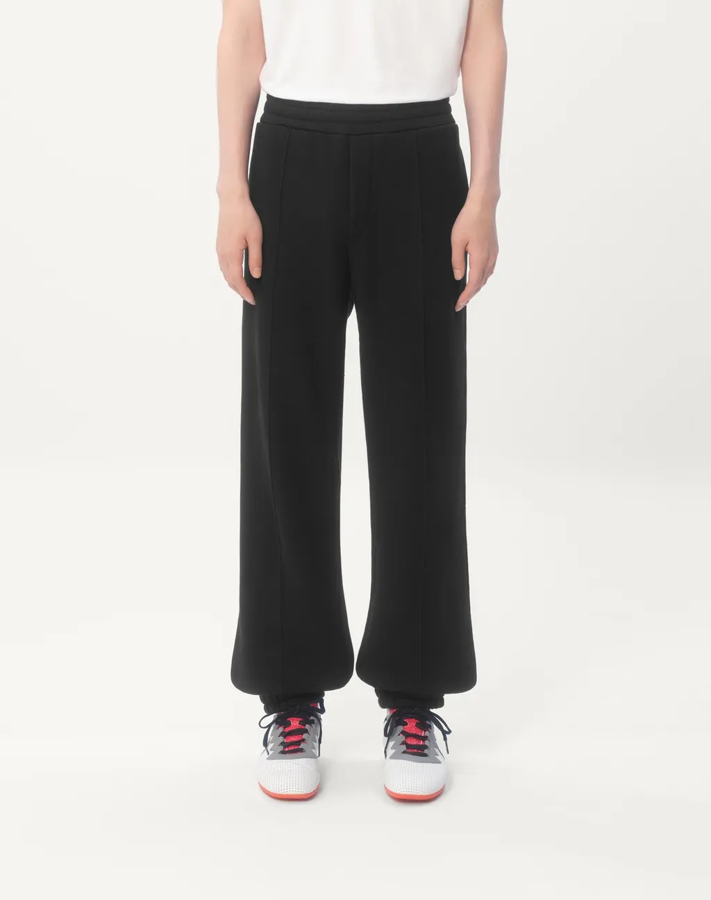 Cotton Jogging Trousers With Chez Valentino Patch
