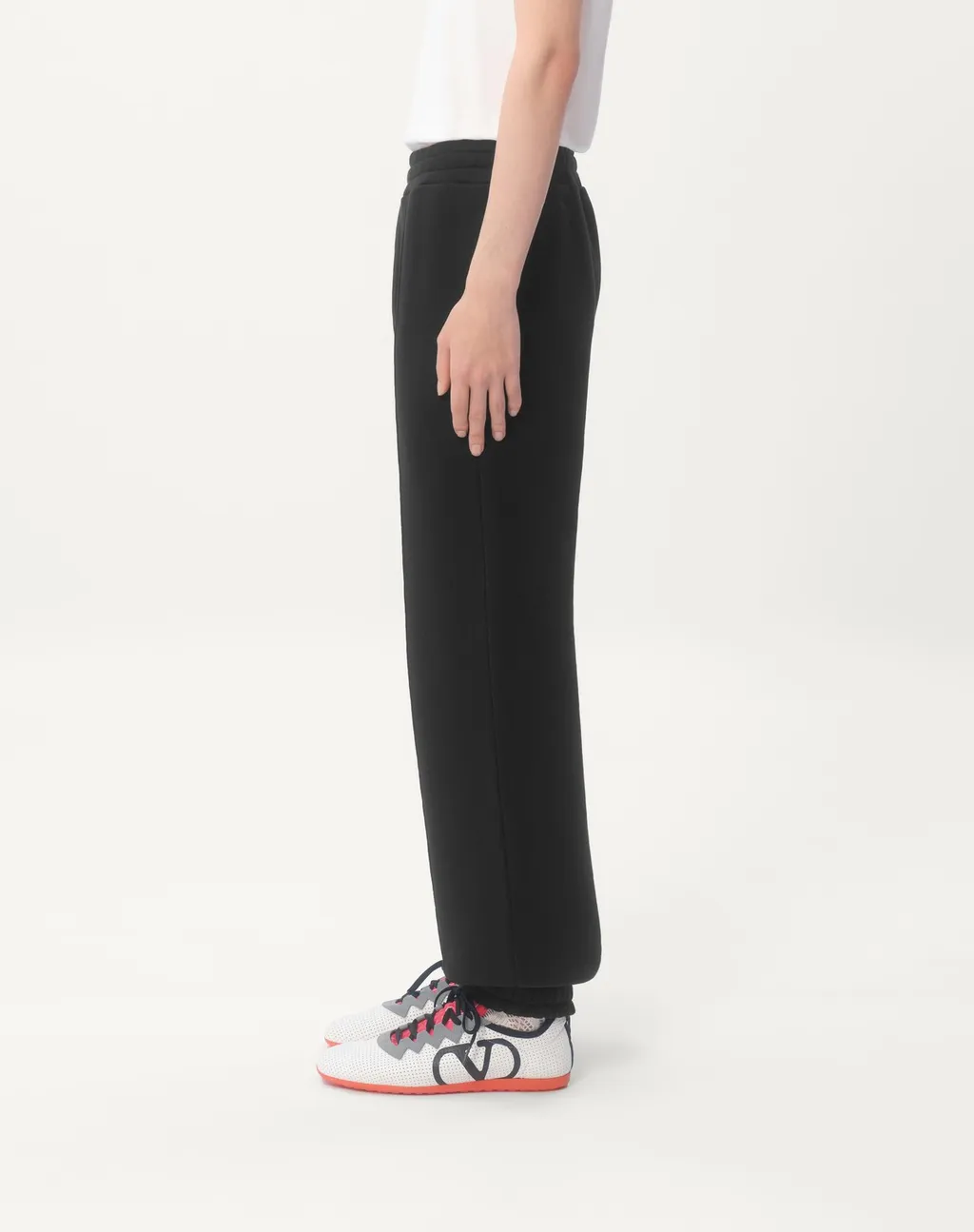 Cotton Jogging Trousers With Chez Valentino Patch