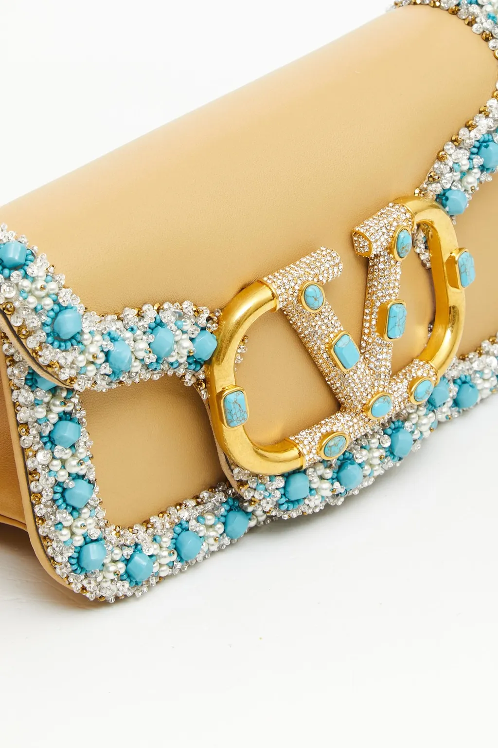 Logo Embellished Shoulder Bag