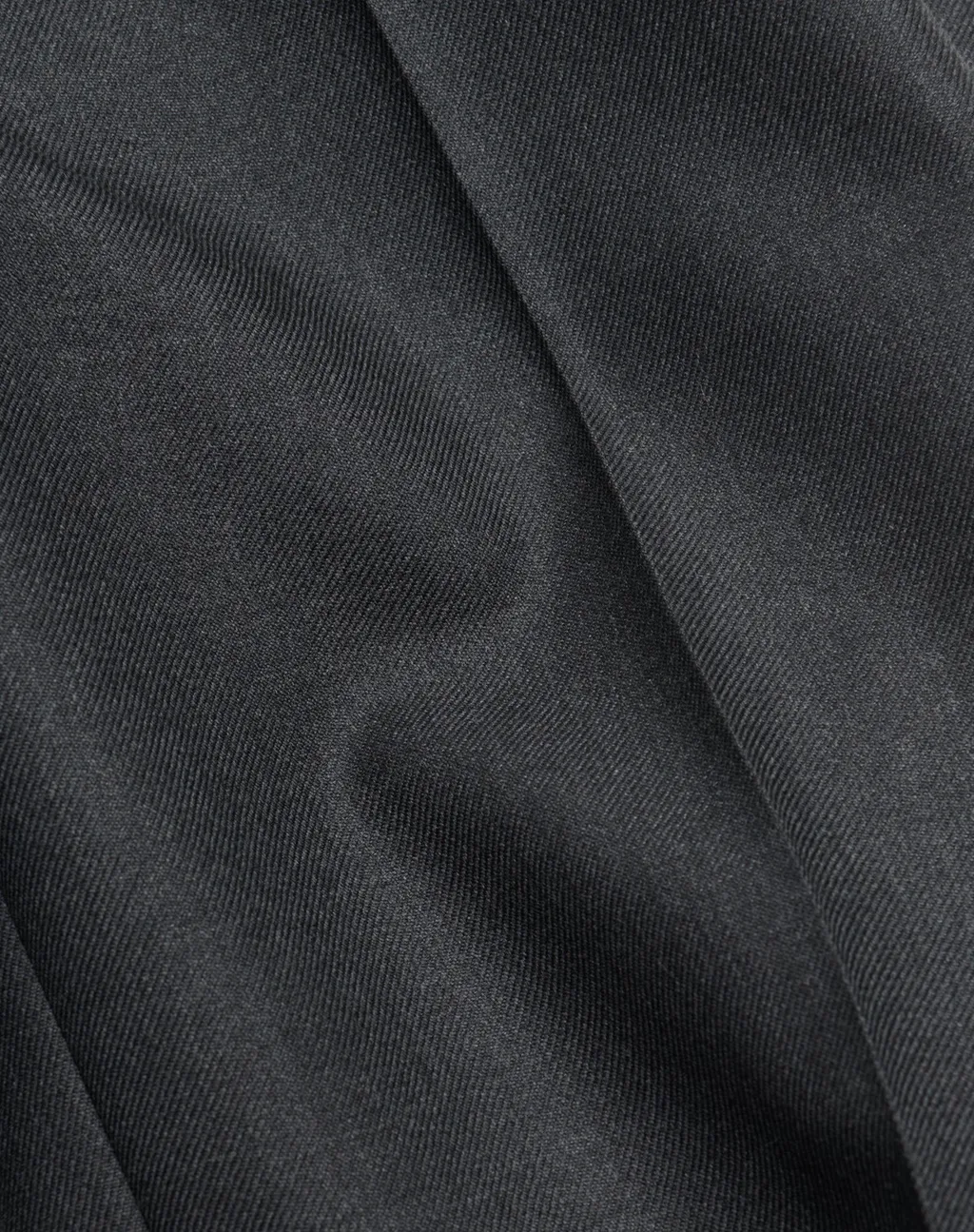 Wool Gabardine Trousers With Turn-Ups