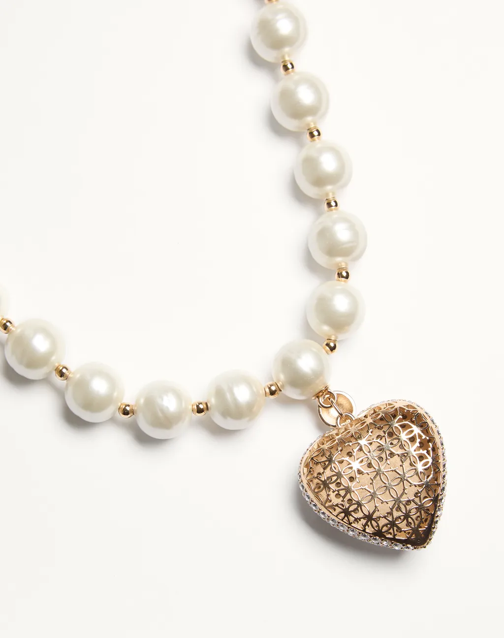 Coeur Royal Necklace In Metal, Enamel, Pearls And Swarovski® Crystals