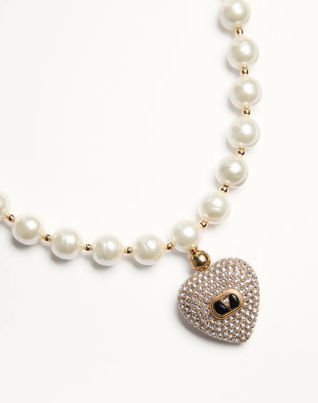 Coeur Royal Necklace In Metal, Enamel, Pearls And Swarovski® Crystals