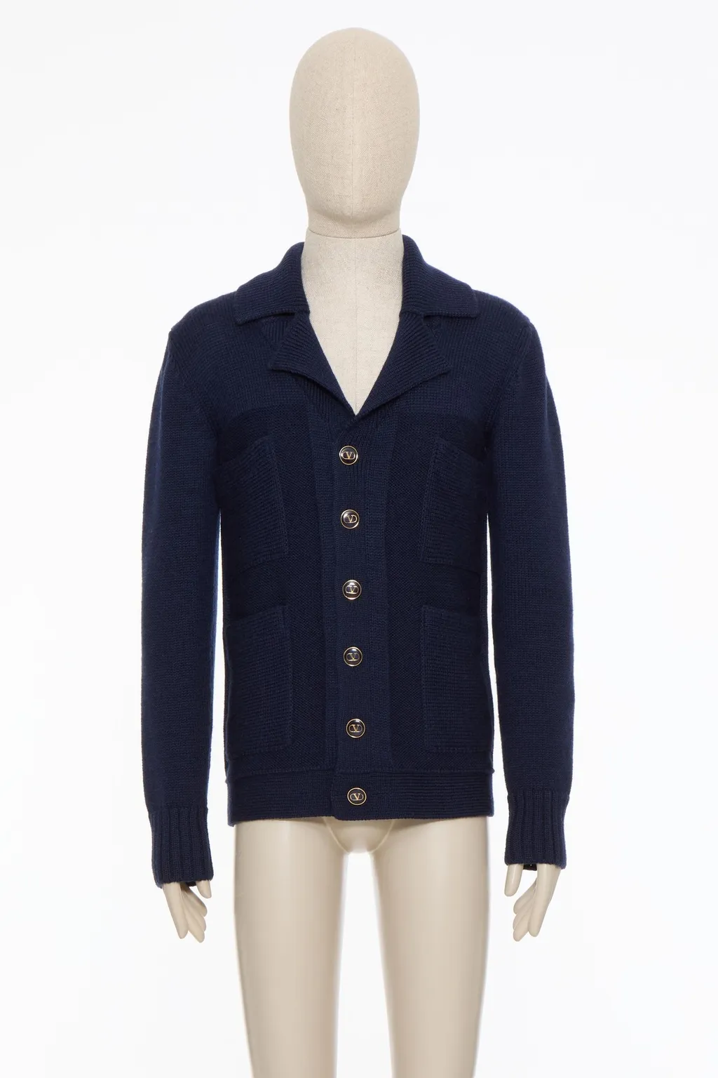 Button-Up Long-Sleeved Cardigan