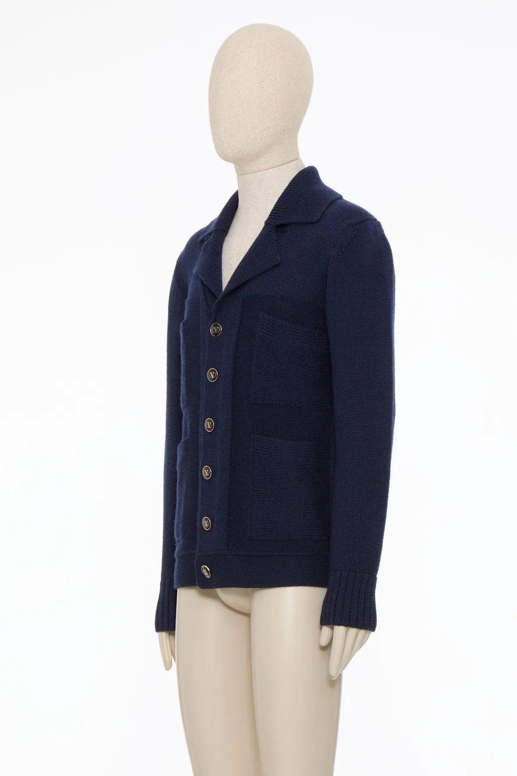 Button-Up Long-Sleeved Cardigan