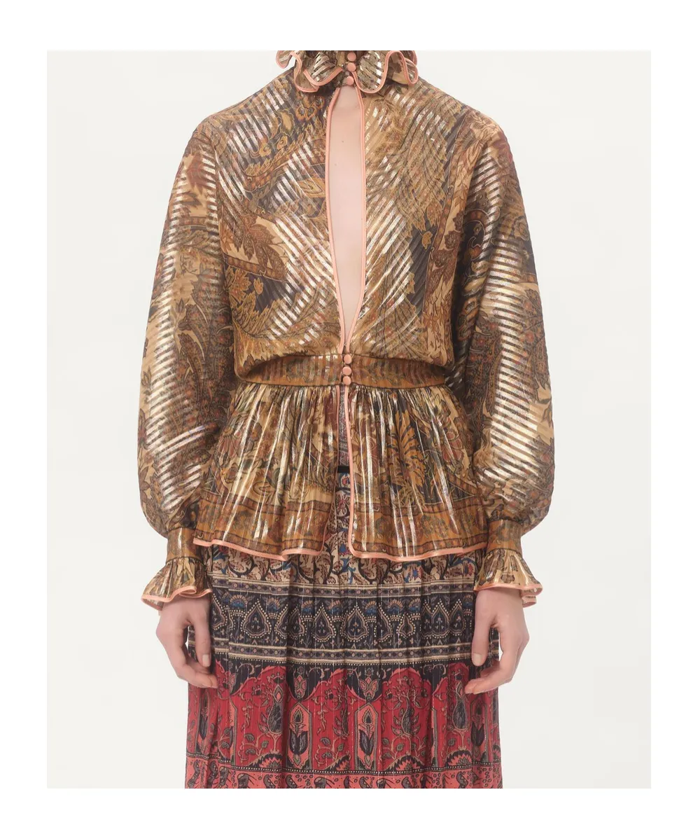 Shirt With Cashmere Voyage Imaginaire Print