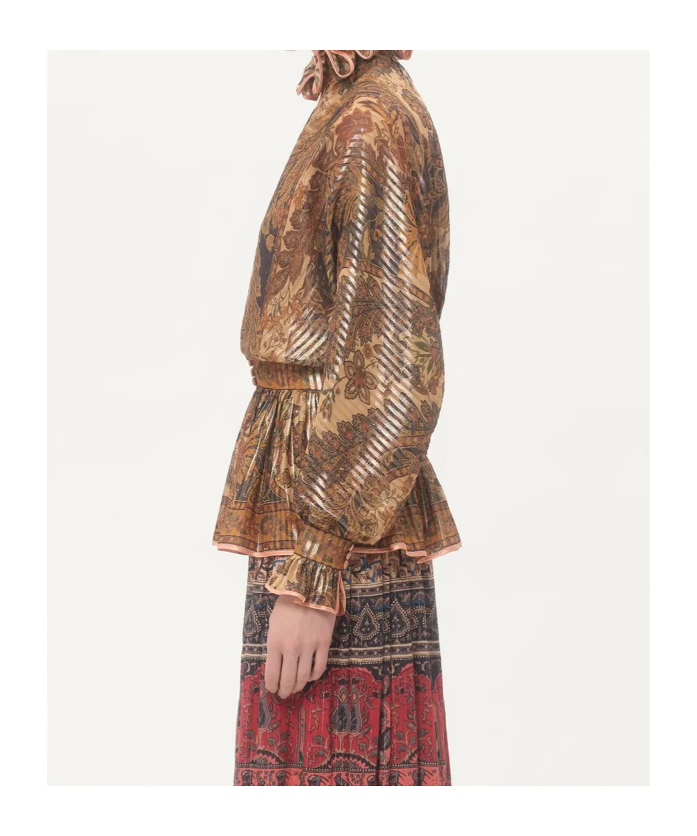 Shirt With Cashmere Voyage Imaginaire Print