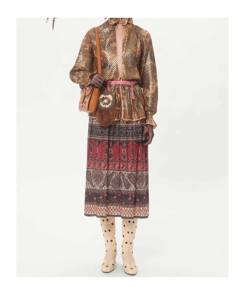 Shirt With Cashmere Voyage Imaginaire Print