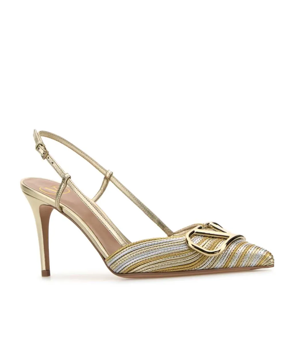 Vlogo Signature Pointed Toe Slingback Pumps