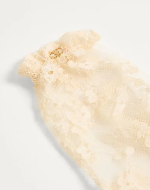 Vlogo Plaque Lace Gloves