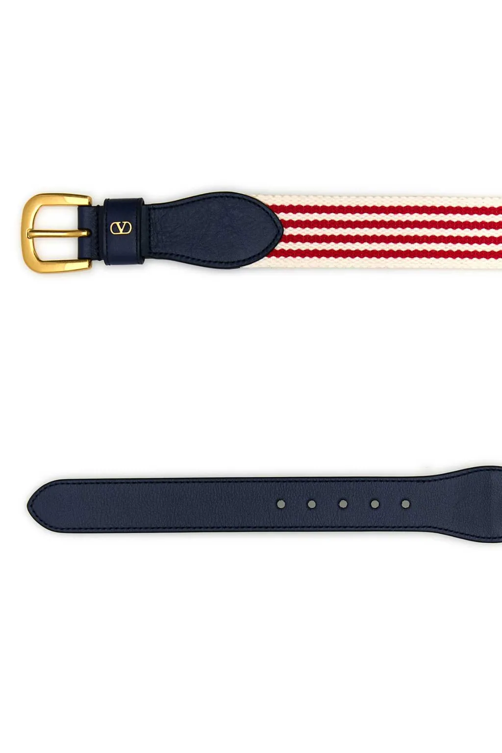 Vlogo Signature Striped Belt