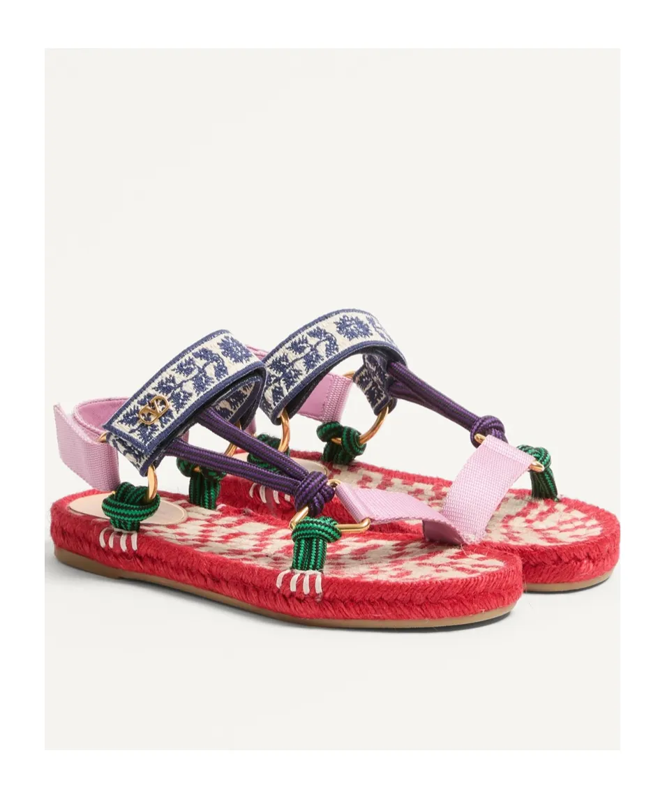 Vlogo Plaque Open Toe Espadrillas