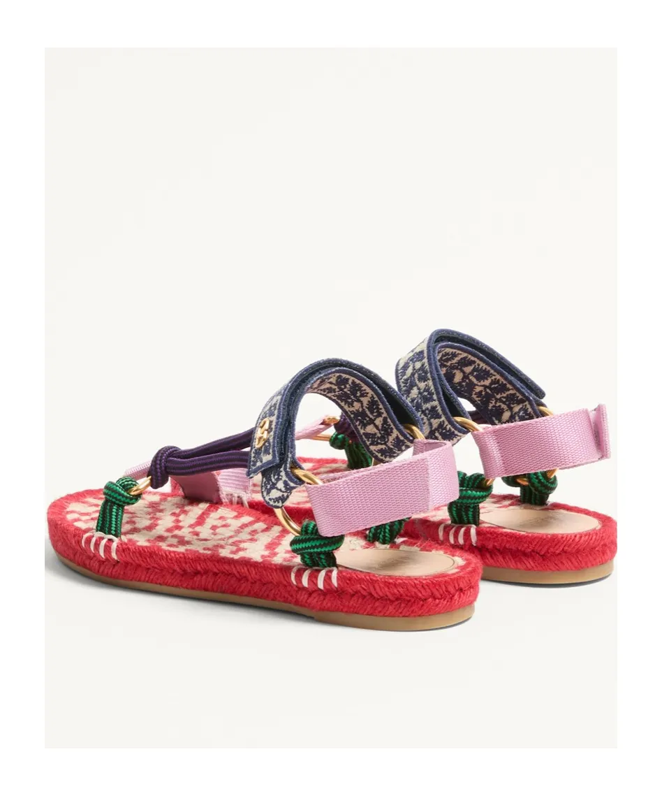 Vlogo Plaque Open Toe Espadrillas