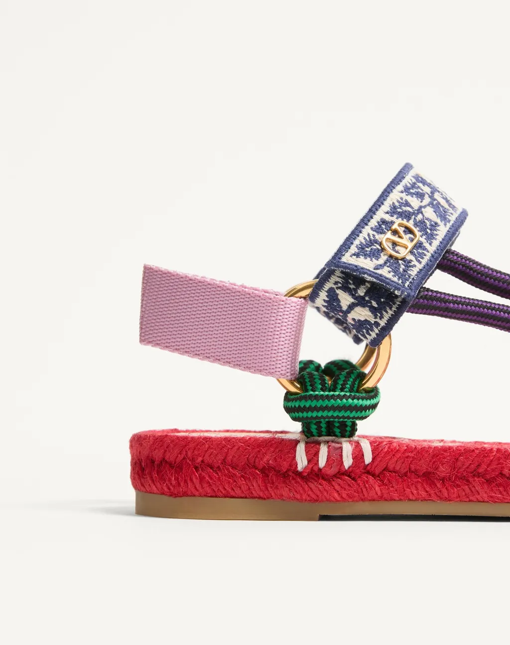 Vlogo Plaque Open Toe Espadrillas