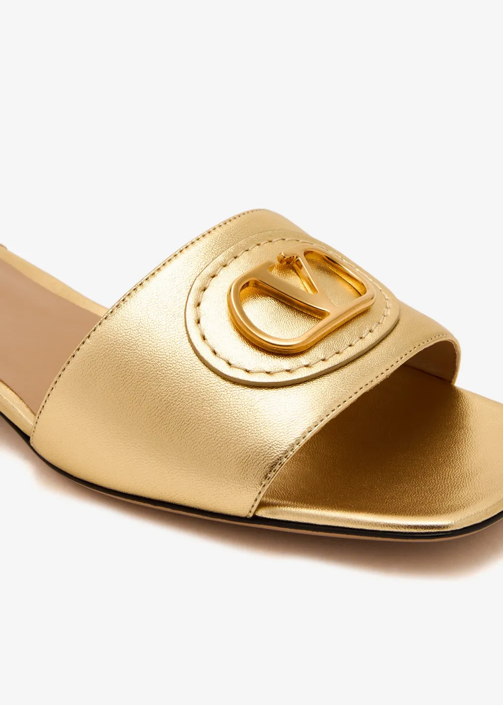 Vlogo Plaque Slip-On Sandals