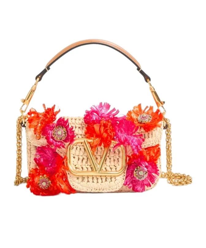 Locò Floral Embellished Small Shoulder Bag