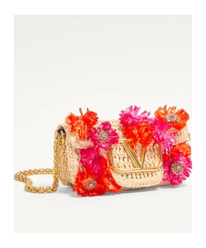 Locò Floral Embellished Small Shoulder Bag