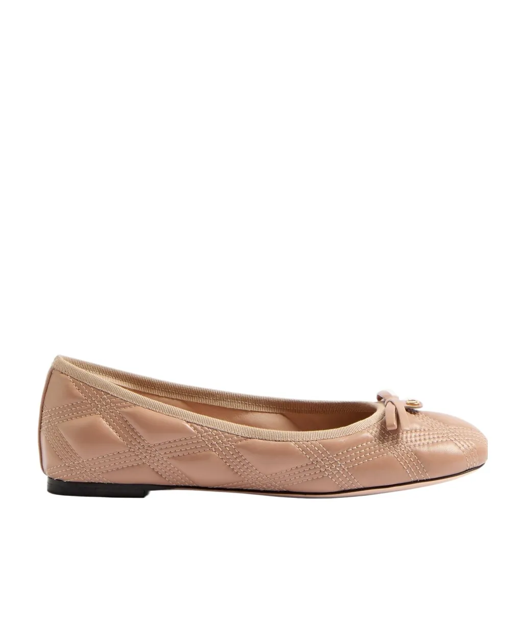 Bow Detailed Slip-On Ballerina Shoes