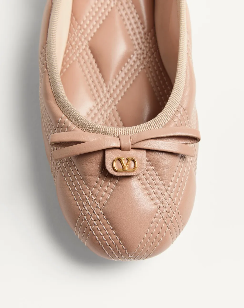 Bow Detailed Slip-On Ballerina Shoes