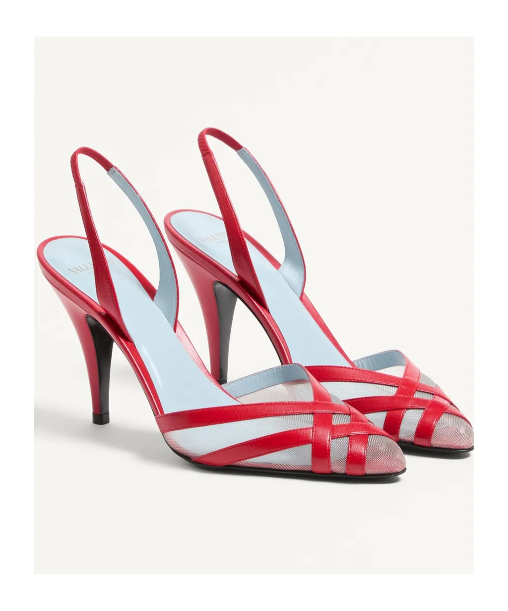 Impudance Pointed Toe Slingback Pumps