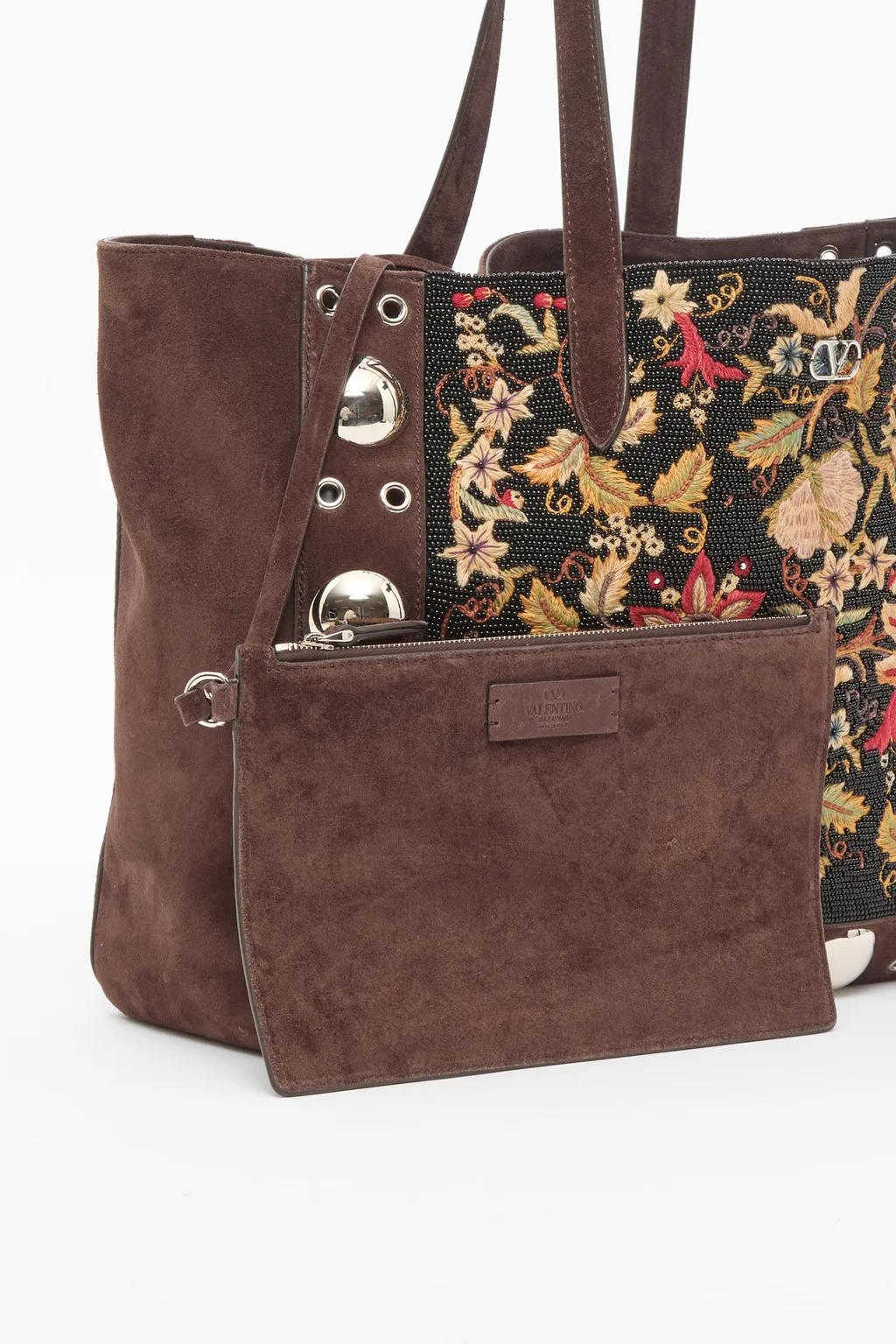 Floral Embroidered Shoulder Bag
