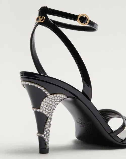Ladycrush Patent Leather Sandal With Crystals 85Mm