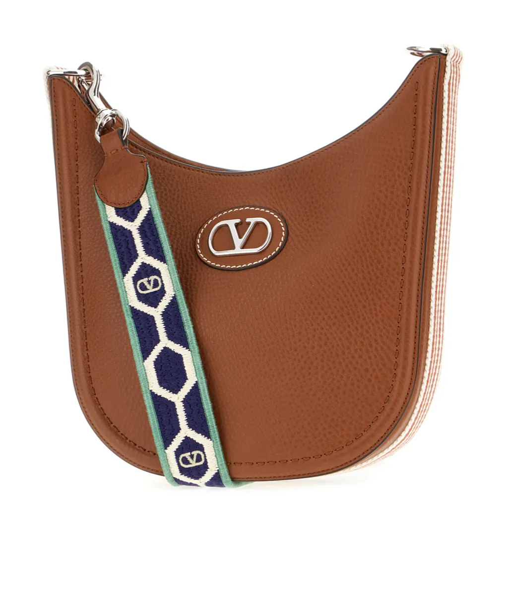 Vlogo Signature Logo Embroidered Crossbody Bag