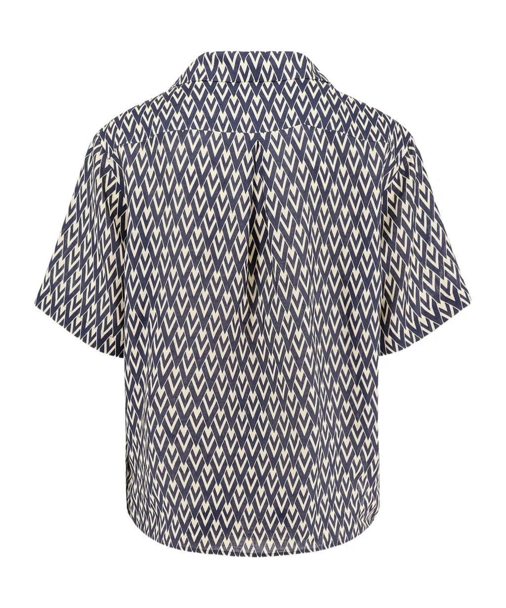 All-Over Printed Short-Sleeved Shirt
