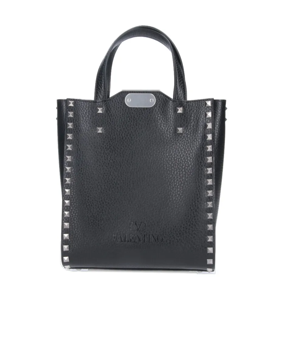 Rockstud Top Handle Bag