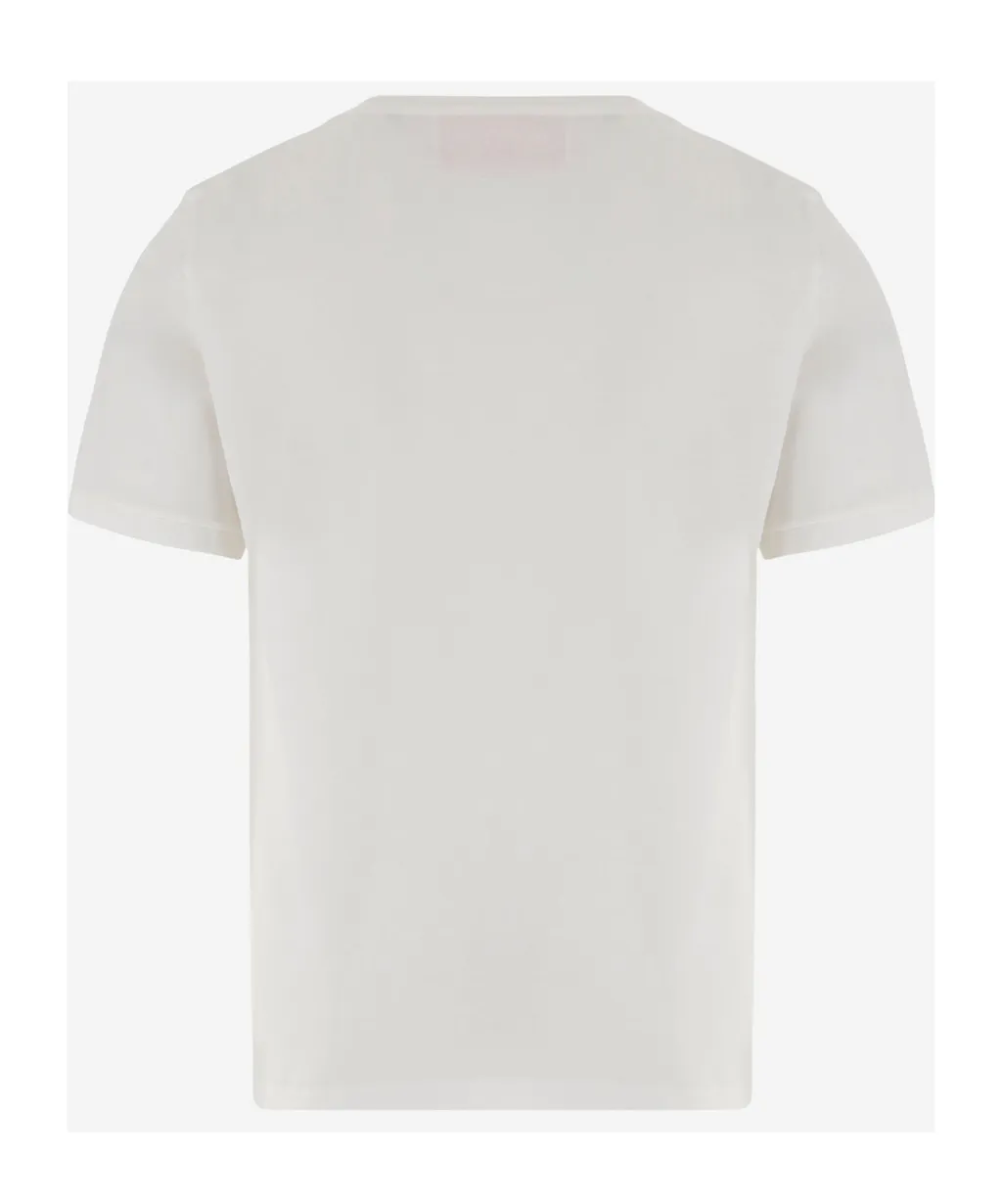 Logo Plaque Crewneck T-Shirt